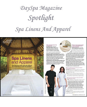 STYLEMONARCHY Spa Uniforms featured in DaySpa Magazine