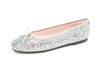 Leather Isabella Glitter Silver Professional Shoes for Spa, Wellness, Medical - STYLEMONARCHY