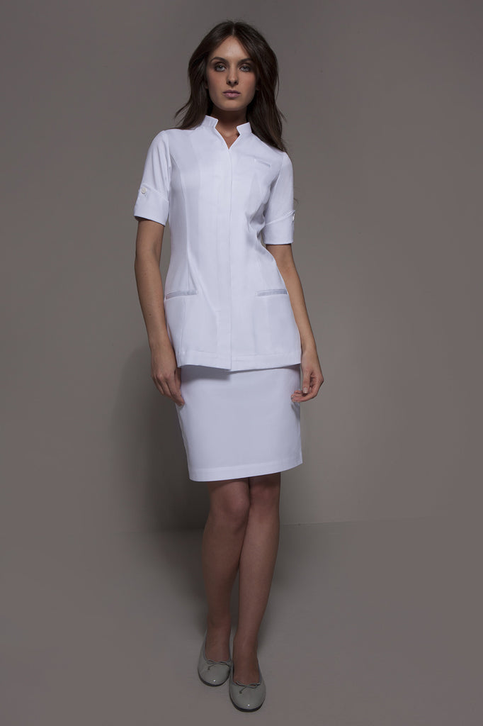 NIAGARA Tunic (White) - Spa - Beauty - Medical, Tunics - stylemonarchy.com